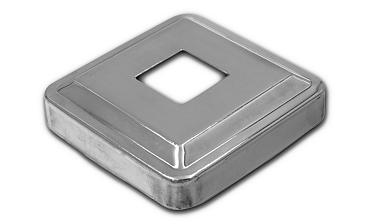 Низ стойки под трубу 20х20 мм, 66х66, высота 16 мм, полированный (AISI 304) k397 купить в Уфе