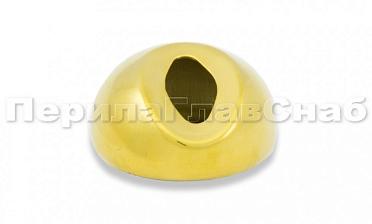 Наконечник штамп, под 30°, Ø38.1 мм, для поручня Ø38.1, золото (AISI 304) k016-88 купить в Уфе