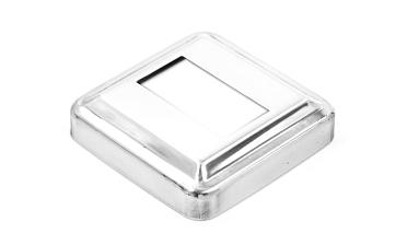 Низ стойки под трубу 40х20 мм, 66х66х0.6, высота 16 мм, полированный (AISI 304) k385-3 купить в Уфе