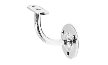 Пристенок с ложементом на плоскость, вынос 65х65, Ø60х3 мм, сварной, нержавеющая сталь AISI 304 полированная k234-5 купить в Уфе