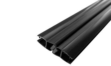 Комплект уплотнителей для стекла 8мм (2 шт.), стекло-стекло, с магнитом 135°, 2,2 м.черный непрозрачный t208 BL-U купить в Уфе