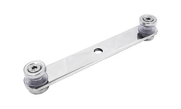 Стеклодержатель пластинчатый, под стекло 6-12 мм, полированный, по центрам 172х5 мм (AISI 304) k023-6 купить в Уфе