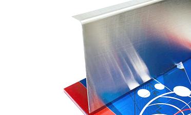 Тыльная накладка из шлифованной нержавейки на профиль т100 15.5х101 мм длина 2 м т100-10 купить в Уфе