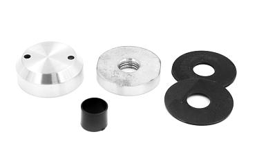 Комплект торцевого крепления несущего стекла, гайка-шайба Ø50х10х18 мм с внутренней резьбой М16, шлифованный AISI 304 k277-8 купить в Уфе