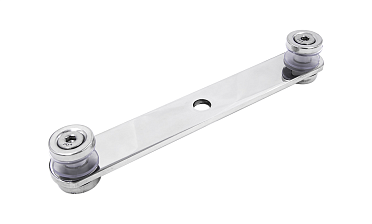 Стеклодержатель пластинчатый, под стекло 6-12 мм, полированный (AISI 201) k047-5 купить в Уфе