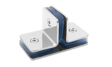 Коннектор для душевой кабины на 3 стекла полированный t727-2 PSS  купить в Уфе