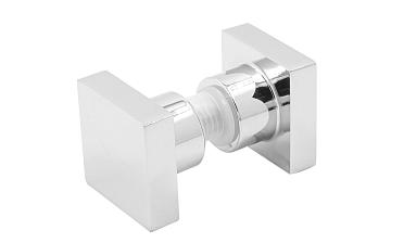 Ручка-кноб квадратная для стекла 6-12 мм, нержавеющая сталь AISI 304, полированная t669 PSS купить в Уфе