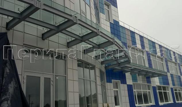 пос. Першино козырек на подконструкции в Уфе. Готовые проекты ПерилаГлавСнаб