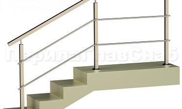 Два ригеля на держателях, квадратные поручень и стойки купить в Уфе