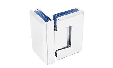 Петля для душевой кабины стекло-стекло 90° 90х55 мм цинк, полированная t304 PZn купить в Уфе