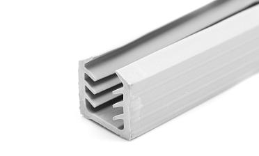 Уплотнитель в поручень с пазом 24х24 для стекла 8мм или триплекса 4+4, EPDM (палки 3 м) СЕРЫЙ Фk309-G купить в Уфе