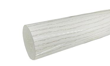 Пластиковый поручень текстурный, цвет белый, Ø49мм, длина 4м k893-2 купить в Уфе
