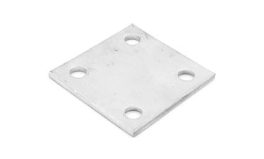 Фланец стойки 71х71х5 (4.3), AISI 304, 4 отв. М10 k115-4  купить в Уфе