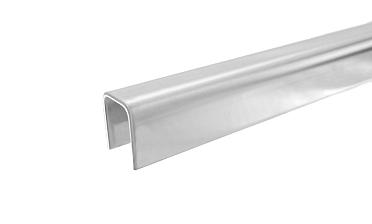 Профиль П-образный, L=2000 мм, t=1.5 мм, для стекла 12 мм, полир. (AISI 304) Ф-0454 купить в Уфе