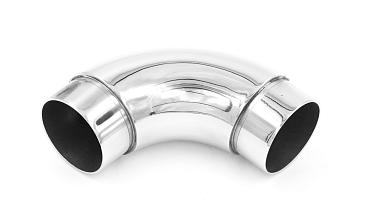 Отвод поручня под Ø38.1х1.5 мм, 90°, литой, полированный, со вставками, (AISI 201) k059-3 купить в Уфе