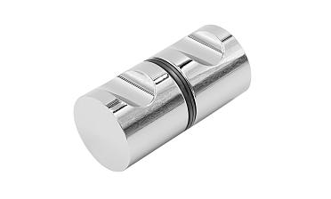 Ручка-кноб для двери 32х38 мм латунь-хром, полированная t696 PC купить в Уфе