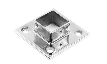 Фланец для трубы 40х40 мм, литой, полированный, (AISI 304) k223 купить в Уфе