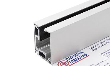 Профиль алюминиевый зажимной для стекла 8-12 мм, АНОД с отверстием, длина 3 м т40-7 AL купить в Уфе