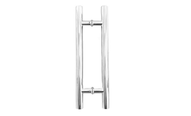 Ручка для стеклянной двери рейлинг двухсторонняя для стекла 8-12 мм, 32х1500х1800 мм, полированная t633-1800 PSS 