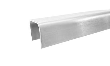 Профиль П-образный, L=2000 мм, t=1.5 мм, для стекла 16 мм, шлиф. (AISI 304) Ф-0456 купить в Уфе