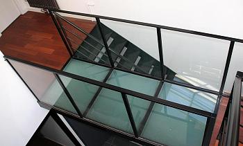 Стеклянный пол для легкого перекрытия между этажами в Уфе. Готовые проекты ПерилаГлавСнаб