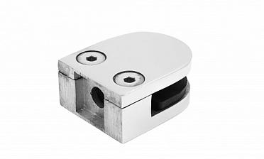 Стеклодержатель литой, под стекло 8-10 мм (4+4 мм), на плоскость 40х23х48 полированный (AISI 316) k002-4 купить в Уфе