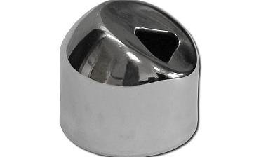 Наконечник штампованный (СПС) косой 30° на трубу Ø25 мм, для поручня Ø38.1 мм, полированный, нержавеющий, AISI 201, k072-3 купить в Уфе