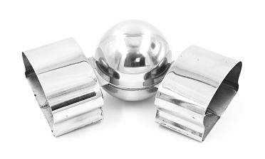 Поворот пластикового фигурного поручня, шаровый, полированный, AISI 304 k061 купить в Уфе