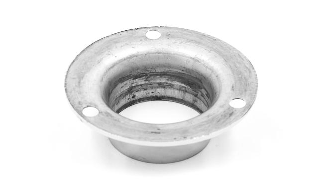 Фланец штампованный, для трубы Ø38.1 мм, полированный, внешний диаметр Ø76 мм, толщина 2 мм (AISI 304) k533 2