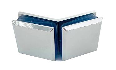 Коннектор для душевой кабины стекло-стекло 135°, 45х45, цинк , вырез 71 t736 PZn купить в Уфе