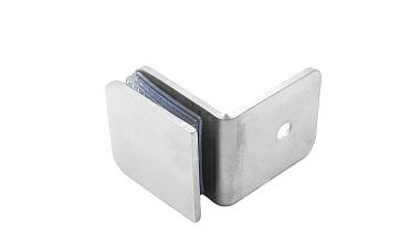 Коннектор для душевой кабины стена-стекло 90°, 45х45, шлифованный  t722-2 SSS купить в Уфе