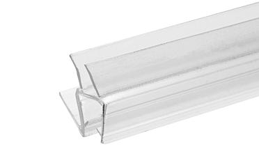 Уплотнитель пластиковый для стекла в душевую кабину 8 мм стена-стекло 2200 мм  t206 купить в Уфе