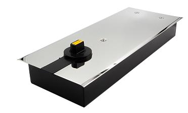 Доводчик для стеклянной двери до 100 кг EN4, напольный, 500 тыс, циклов, нержавеющая сталь AISI 304, полированная t184-3 PSS  купить в Уфе