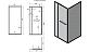 Комплект душевой с внутренней подвижной дверью, толщина стекла 8мм, 900х900х2000, aisi 304, полированная t470 PSS