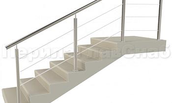 Заполнение из 3ми тросиков (тросик в оболочке) + наконечник для крыльца в Уфе. Готовые проекты ПерилаГлавСнаб