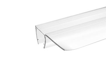 Уплотнитель для стекла 8мм, прозрачный, 90°, стекло-стекло 2,2 м., длина уса 17 мм t215-2 купить в Уфе