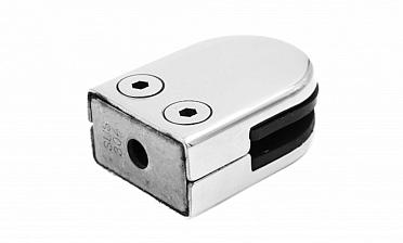 Стеклодержатель штампованный, под стекло 8 мм (4+4 мм), на плоскость 40х22х53 полированный (AISI 304) k039 купить в Уфе