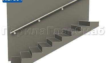 Готовый пристенный поручень с 4 держателями, длина 3300 мм (AISI 304) k730-33 купить в Уфе