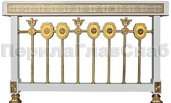 Латунные ограждения лестниц серия – Палладий XL01-1 в Уфе. Готовые проекты ПерилаГлавСнаб