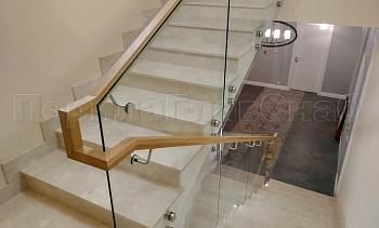 Цельностеклянные ограждения на несущем стекле в Уфе. Готовые проекты ПерилаГлавСнаб