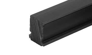 Подставка для стекла в профиль т40, материал ТЭП, цвет черный т40-05 купить в Уфе