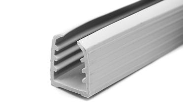 Уплотнитель в поручень с пазом 24х24 для стекла 8+8мм, EPDM (палки по 3м) СЕРЫЙ Фk303-G купить в Уфе