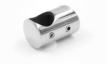 Ригеледержатель на стекло 8 мм, Ø16 мм, полированный, литой (AISI 304) k019 купить в Уфе