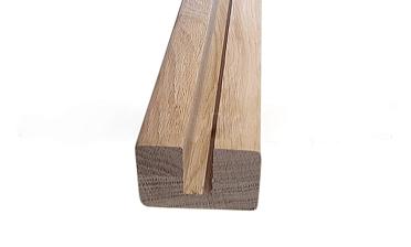 Дубовый поручень 60х40 некрашеный С ПАЗОМ, Премиум Ф-1221 купить в Уфе