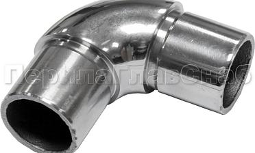 Отвод трубы Ø25.4 мм с установочными кольцами, полированный (AISI 304) k325 купить в Уфе