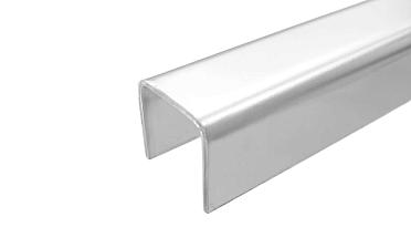 Профиль П-образный, L=2000 мм, t=1.5 мм, для стекла 16 мм, полир. (AISI 304) Ф-0457 купить в Уфе
