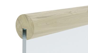 Поручень деревянный из Дуба Ø50мм С ПАЗОМ, премиум Ф-1163 купить в Уфе