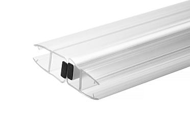 Комплект уплотнителей для стекла в душевую кабину (2 шт.), стекло-стекло 8 мм, прозрачный, 180°, 2200 мм t209-2 купить в Уфе