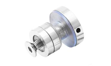 Крепление трека к стеклу AISI 304 шлифованное t449 SSS  купить в Уфе