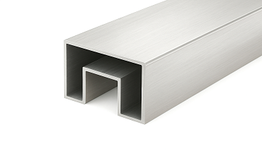 Труба 40х60 мм, с пазом 24х24 мм, шлифованная (AISI 304) k824-2 купить в Уфе